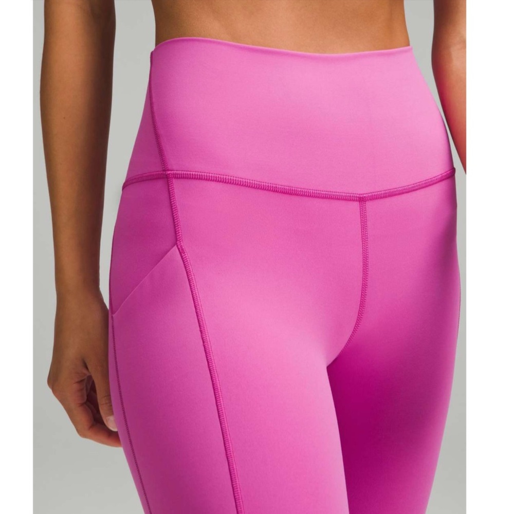 Lululemon Align High Pant Leggings 25” Pockets Pow Pink Tone Size 14 NWT - Picture 3 of 10
